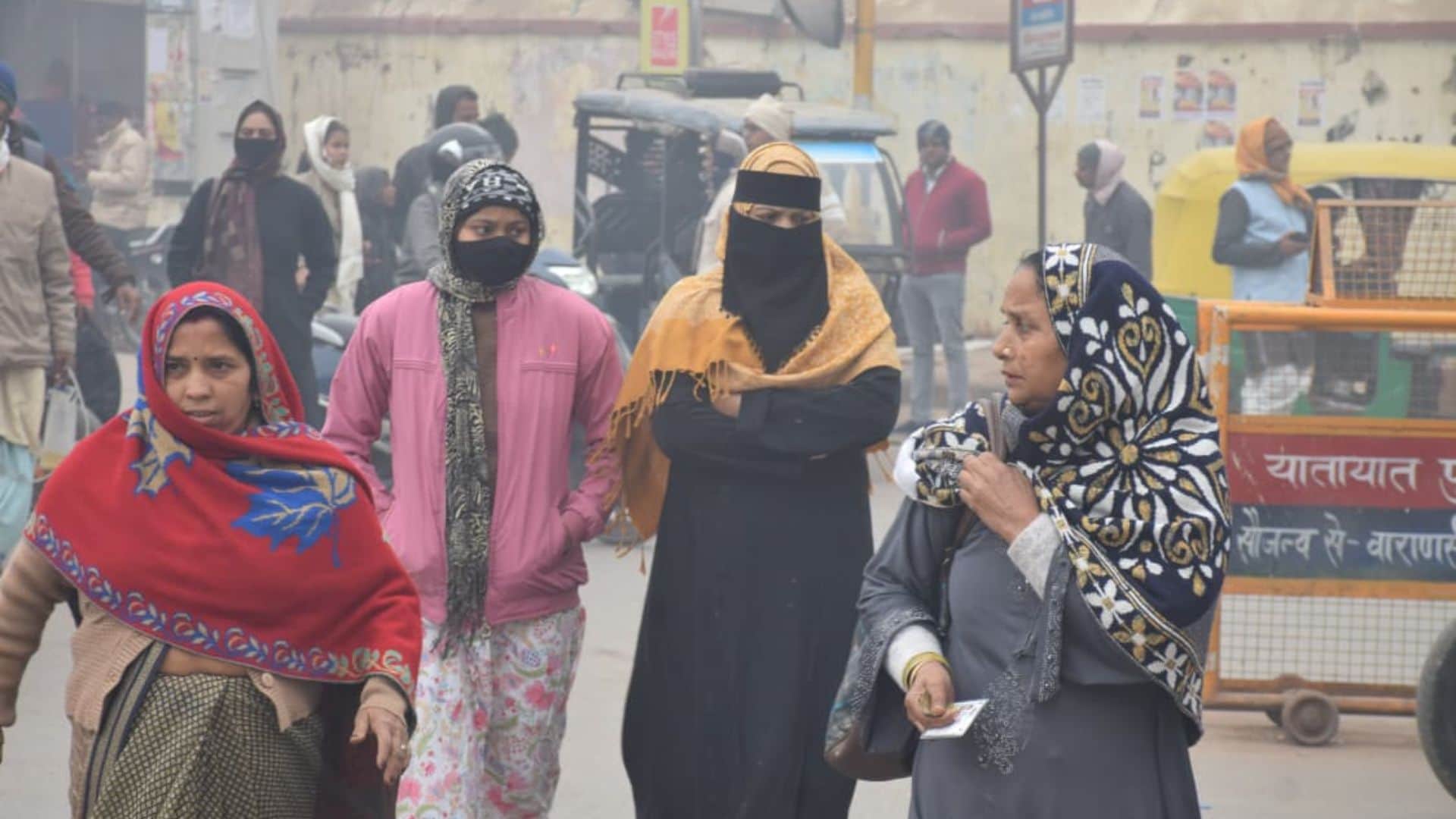 Varanasi weather update People shivering in cold Sunday coldest night of season