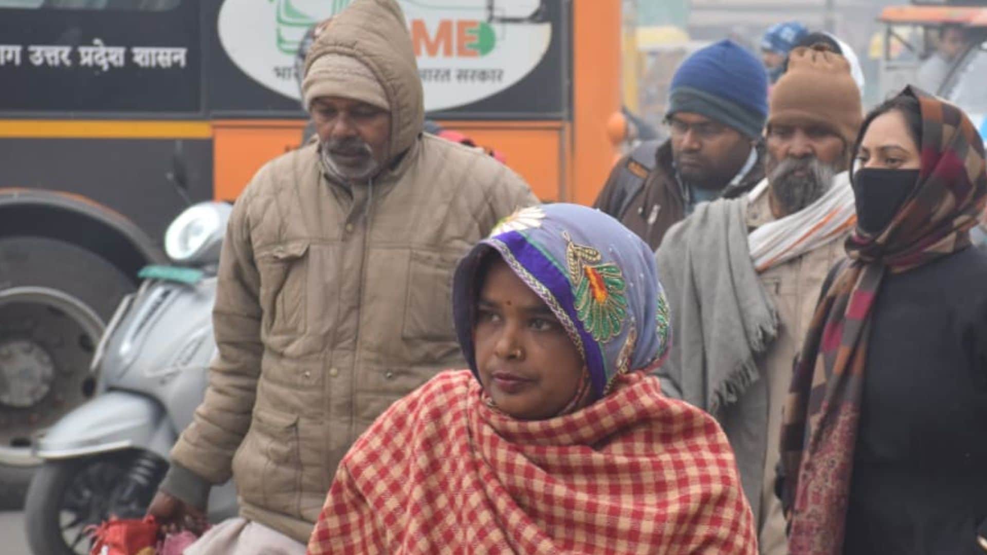 Varanasi weather update People shivering in cold Sunday coldest night of season