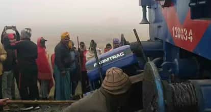 ara sasaram passenger train tractor collision railway crossing accident 500 meters dragged