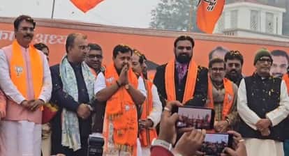 Bihar News: Nitin Naveen's roadshow in Patna, BJP leaders hold welcome and felicitation ceremony.