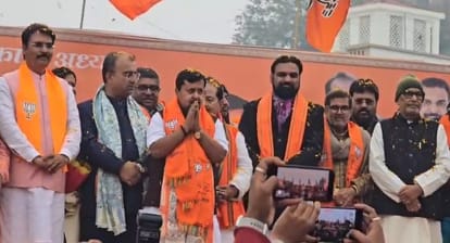 Bihar News: Nitin Naveen's roadshow in Patna, BJP leaders hold welcome and felicitation ceremony.