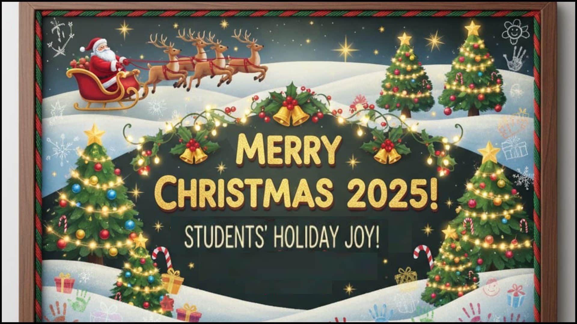 Christmas Day 2025 Top 5 Board Decoration Ideas For School Students On Xmas Day