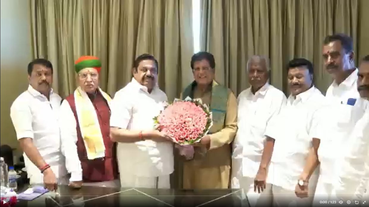 Piyush Goyal's first visit to Tamil Nadu after becoming the election in-charge
