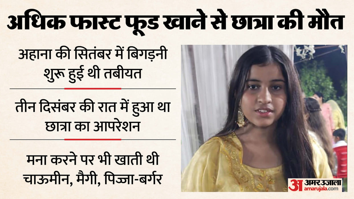 Ahana said in her last words I will not eat fast food after getting well