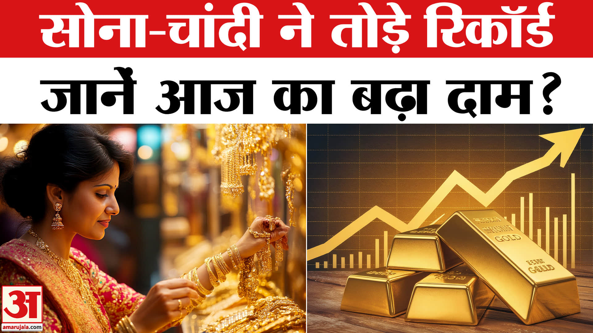Gold Price Today: फिर बढ़े सोने-चांदी के दाम, जानें आज का भाव? Silver - Gold Price | Amar Ujala