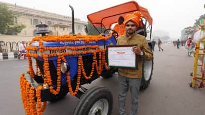 UP: CM Yogi said - When the farmer channels his energy...the earth yields gold; handed over the tractor keys.