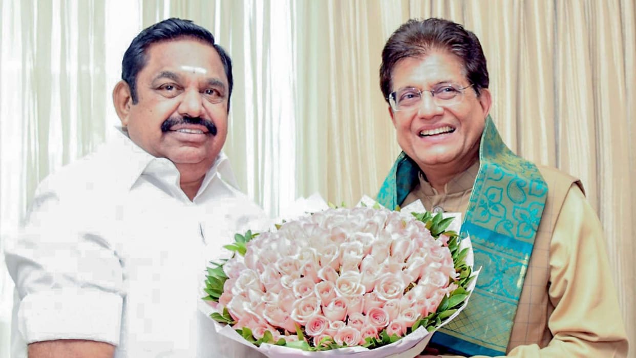Tamil Nadu Assembly Elections 2026 Piyush Goyal meets Palaniswami in Chennai discusses NDA strategies