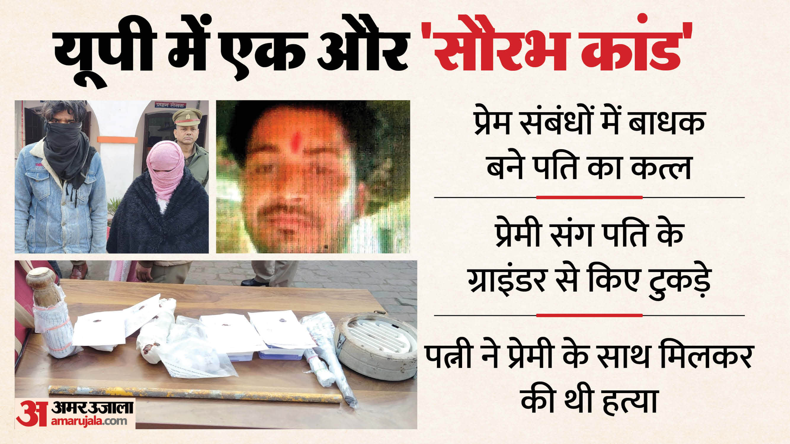 UP Crime News Women Killed Husband With Lover Chops Body with Grinder Dumps Parts in Ganga