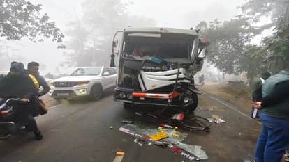 Three vehicles collided in Yamunanagar Haryana