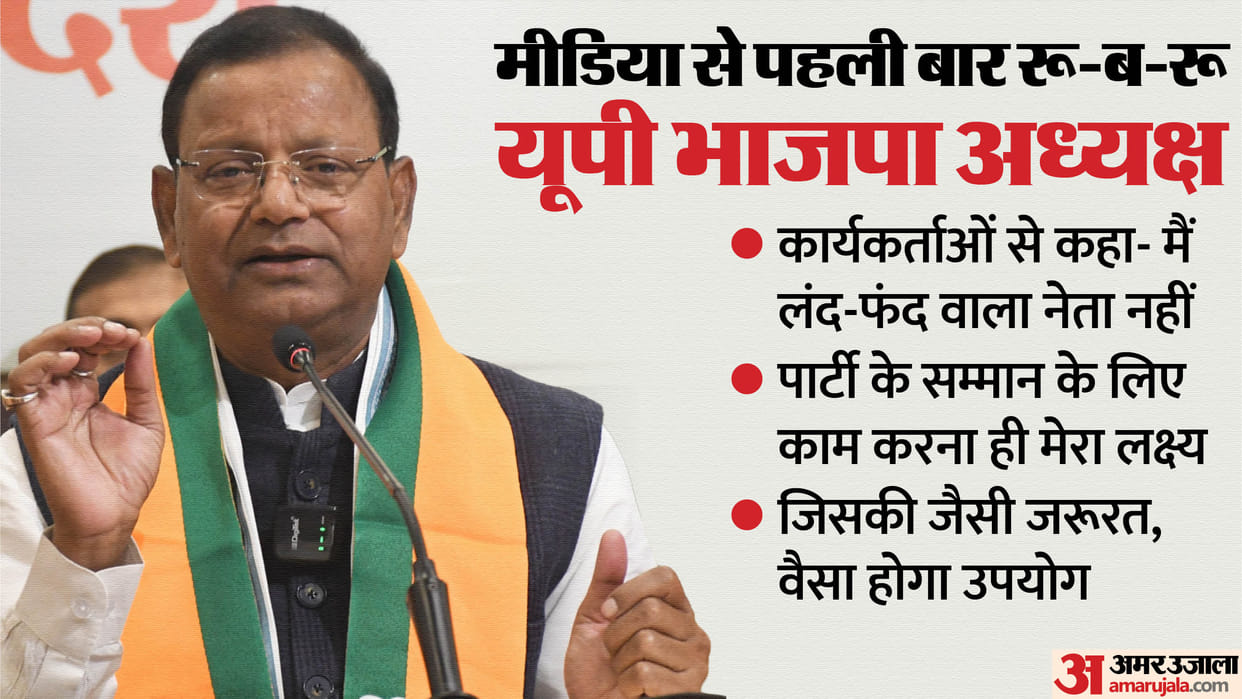 UP BJP President says, "My way of working is different, all decisions will be made with transparency." Learn i