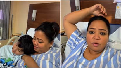 bharti singh cries after seeing elder son gola aka laksh in hospital video gets viral