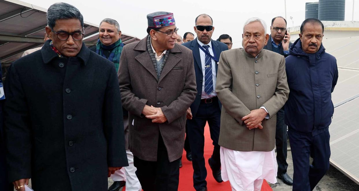 nitish kumar inspects bihar health sciences and engineering university under construction meethapur patna