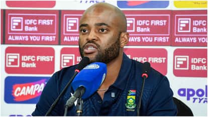 Temba Bavuma speaks on Jasprit Bumrah Rishabh Pant comment and talks on Grovel controversey