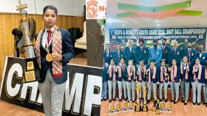 Kusum Sahu from Korba delivered an excellent performance at the South Asian Round Shot Ball Championship