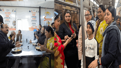 CM Rekha Gupta travels on Delhi Metro on Atal Bihari Vajpayee birth anniversary