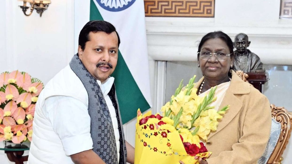 BJP National Working President Nitin Nabin met President Droupadi Murmu praised her simple and humble nature