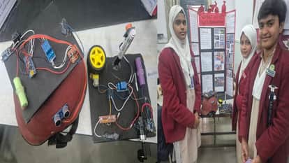 AMU girl students made smart helmet