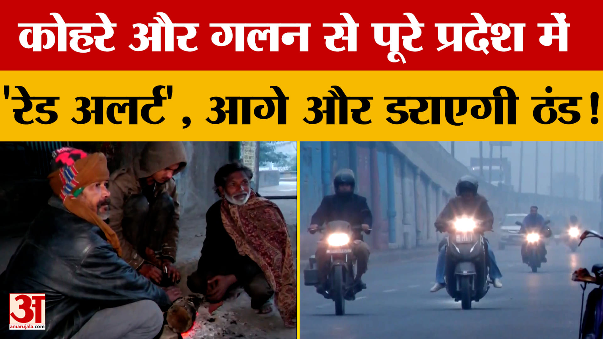 कोहरे और गलन से पूरे UP में 'रेड अलर्ट',आगे और डराएगी ठंड! जानें कैसा रहेगा मौसम?