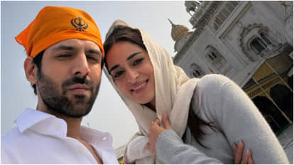 Amid Release Of Tu Meri Main Tera Kartik Aaryan And Ananya Pandey Seeks Blessings Of Gurudwara Bangla Sahib