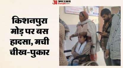 private bus overturned at Kishanpura turn in Pushkar, injuring more than 20 passengers;