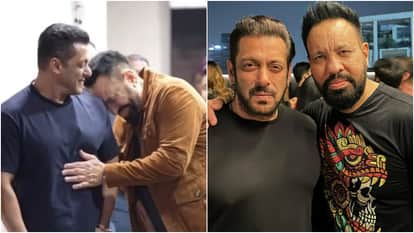 Salman Khan Shares Playful Moment With Bodyguard Shera At Arbaaz Khan And Sshura Anniversary Bash Video Viral