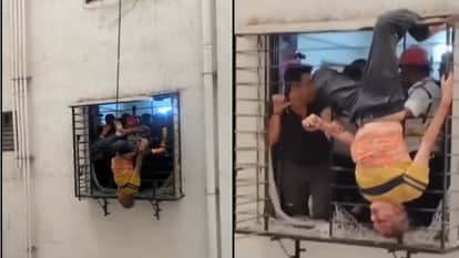 Surat man falls from 10th floor in sleep, rescued after getting stuck on 8th-floor window