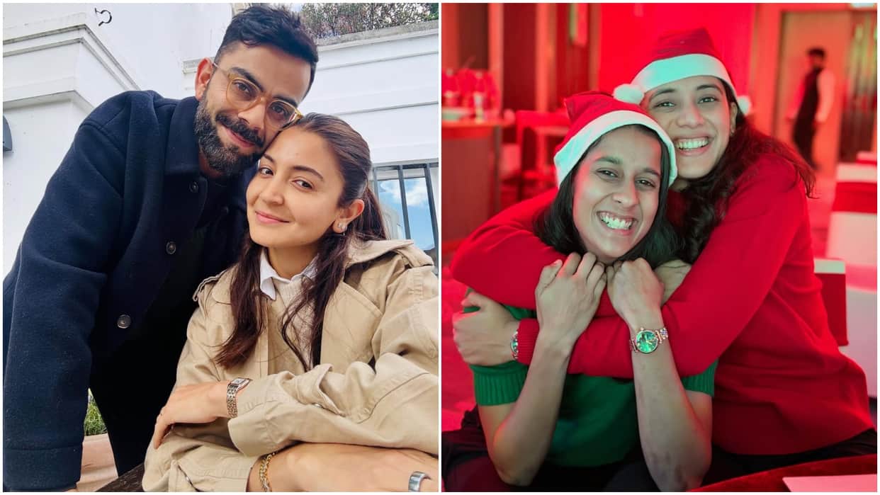 Christmas 2025 celebration by indian cricketers virat kohli smriti mandhana sanju samson jemimah rodrigues