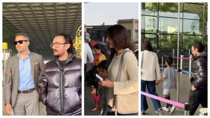 Aamir Khan gf Gauri Spratt nephew Imran Khan and family members spot together for New Year holidays