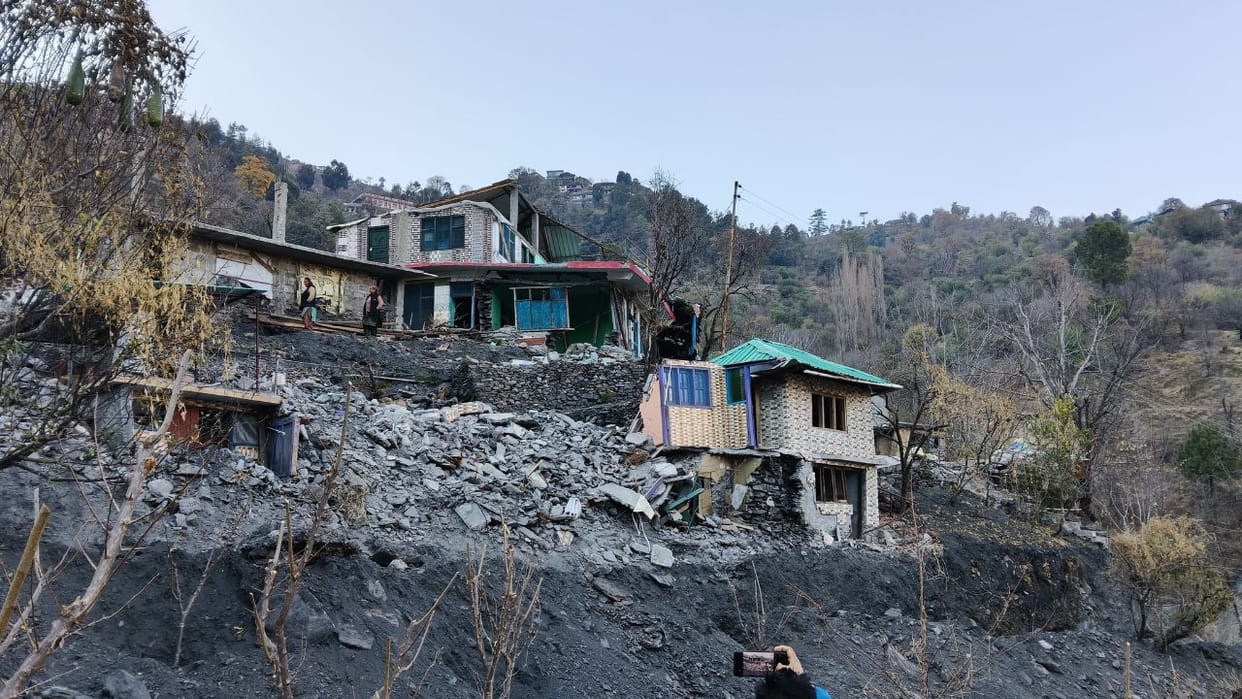 Himachal Bhela village tragedy snatched away their homes families have become refugees in their own village