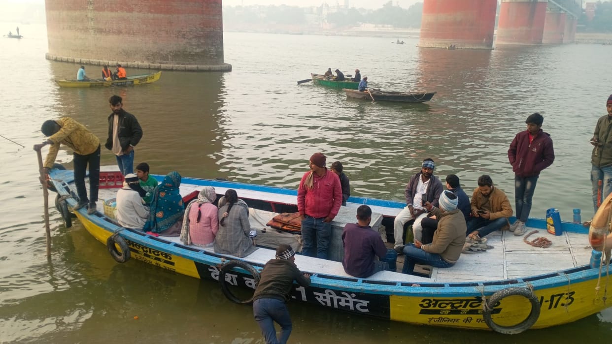 Rajghat bridge repair work boat operators charging exorbitant fares in varanasi