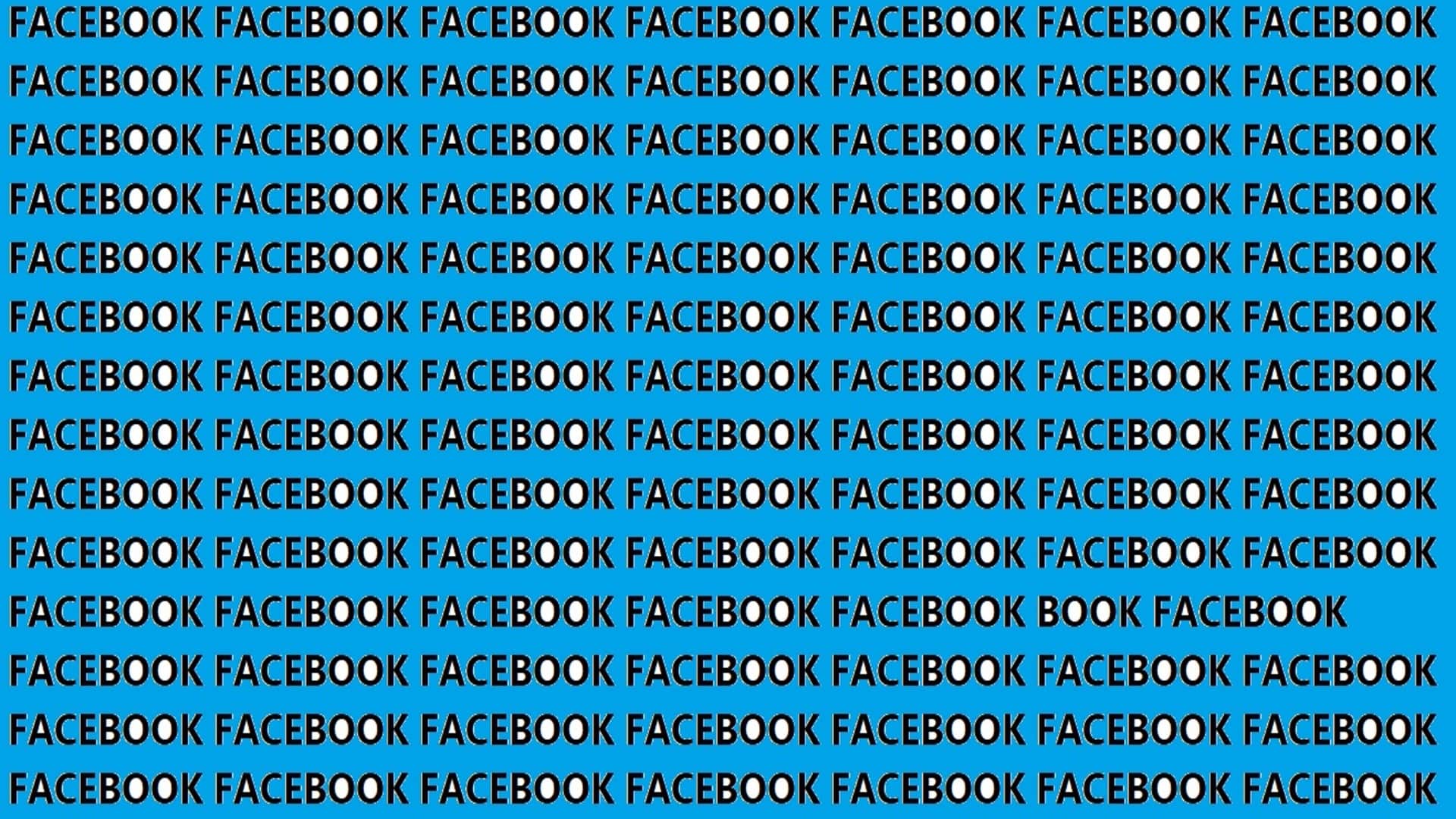 Optical Illusion IQ Test Brain Test Can You Spot  FACEBOOK in 15 Seconds