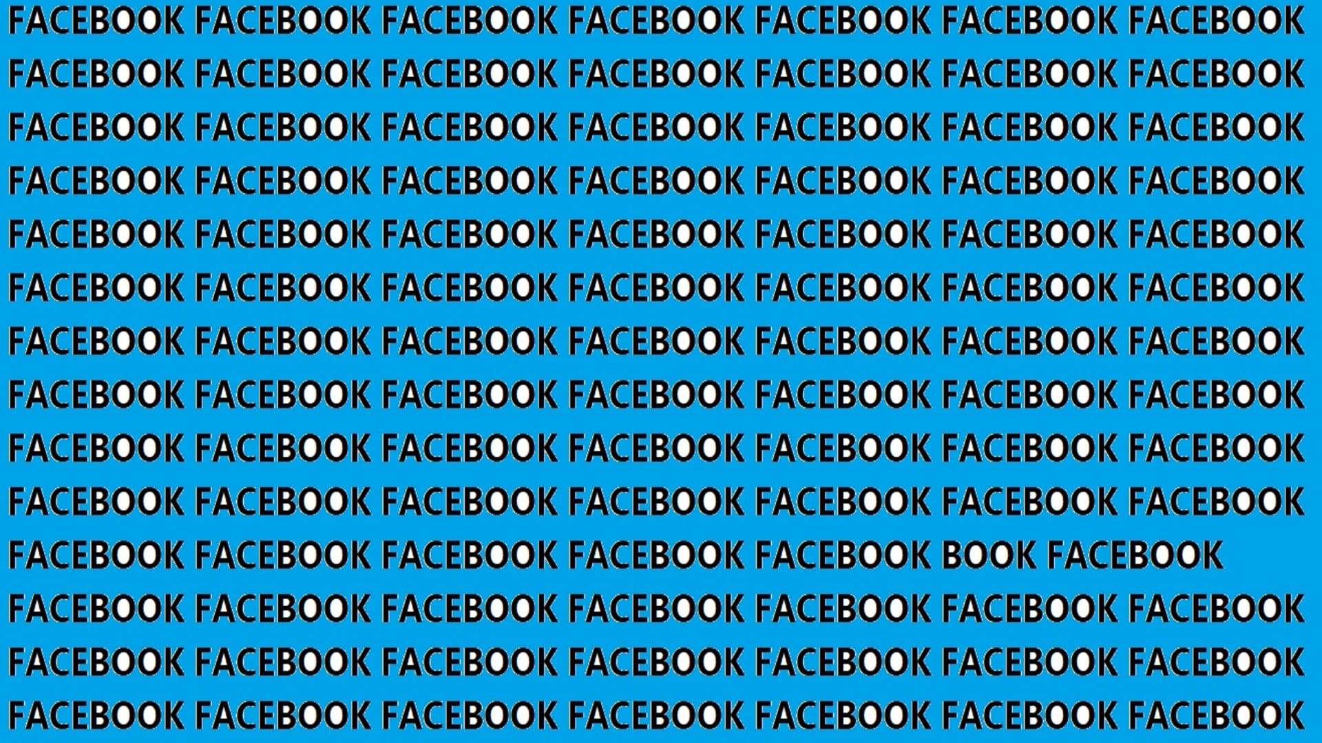 Optical Illusion IQ Test Brain Test Can You Spot  FACEBOOK in 15 Seconds