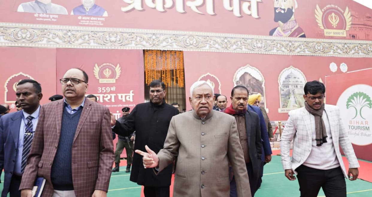 patna guru gobind singh 359th prakash parv preparations nitish kumar inspection facilities