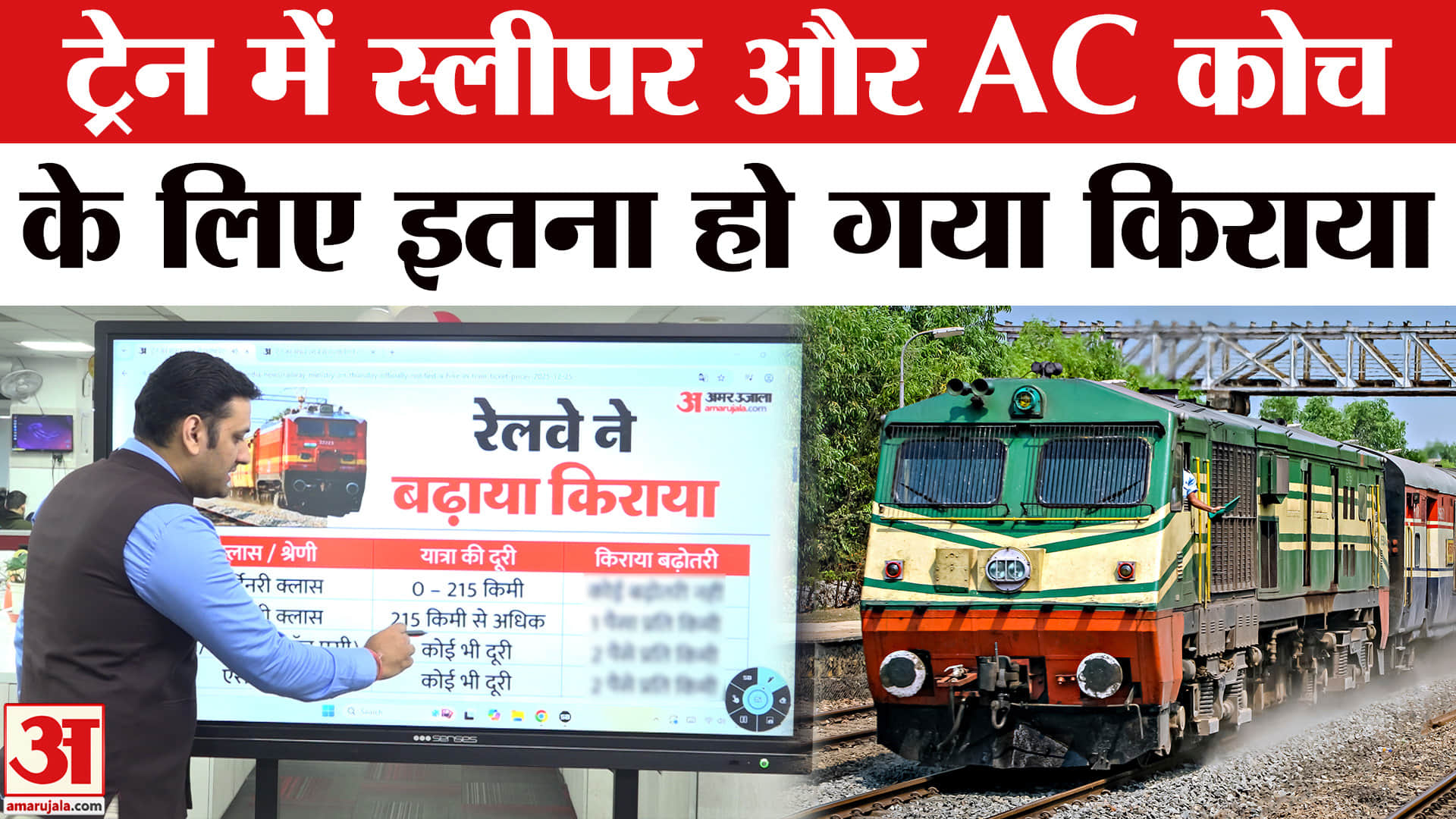 Train Ticket Price Hike: बढ़ गया रेलवे किराया, Train Fare Hike । Indian Railway । IRCTC । Ac Sleeper
