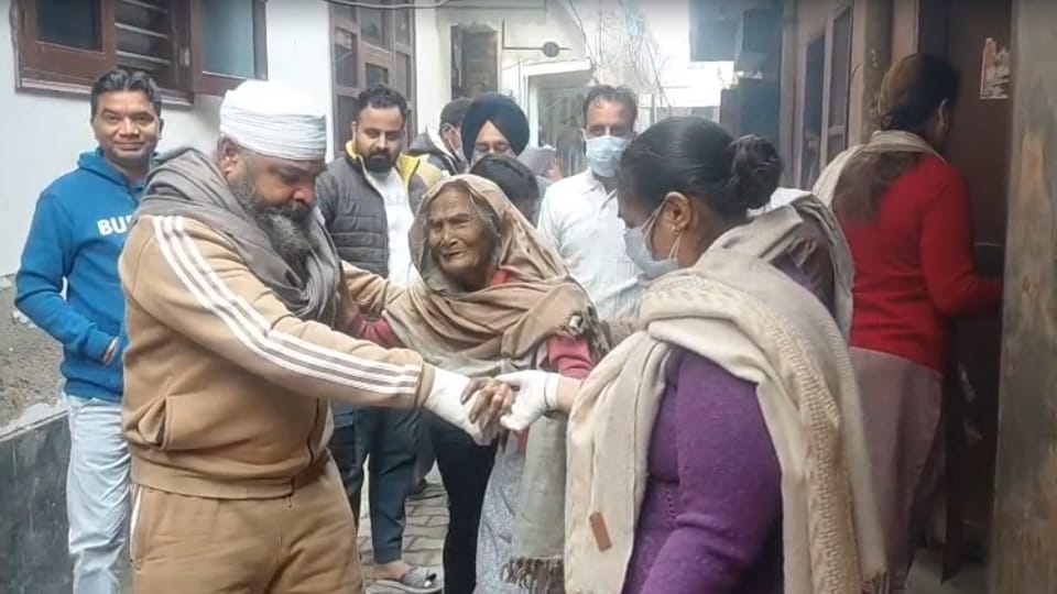 Elderly woman rescued from her home in Ambala