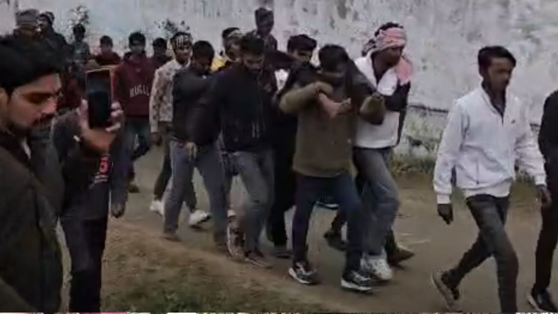 student was shot dead In college leading to protests road blockades and stone-pelting in gorakhpur