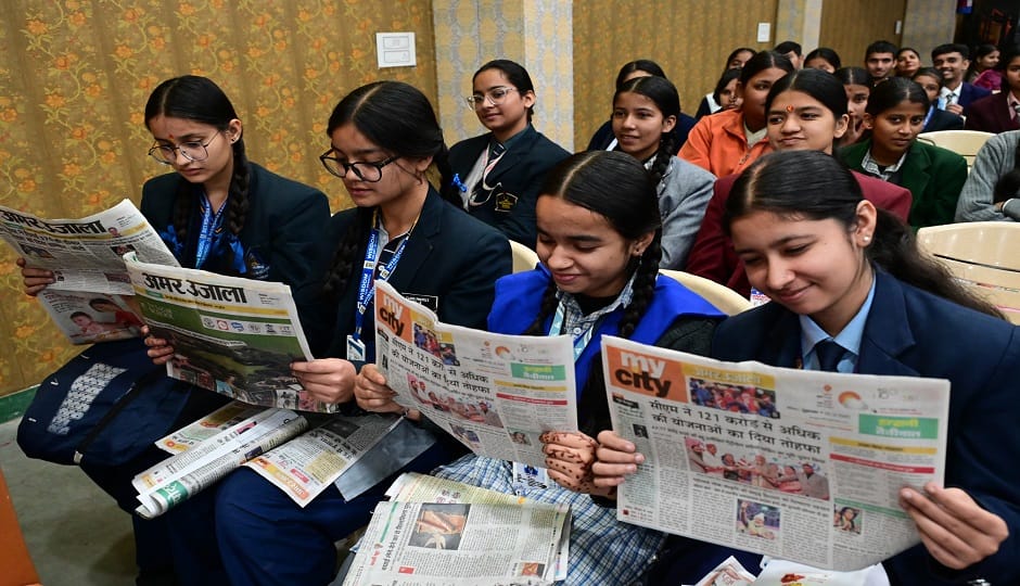 A district-level news reading competition was held at Beersheba School in haldwani