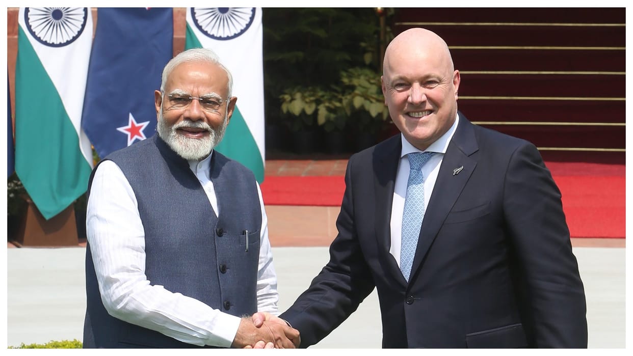 New zealand pm praise fta with india despite his foreign minister criticize it Christopher luxon