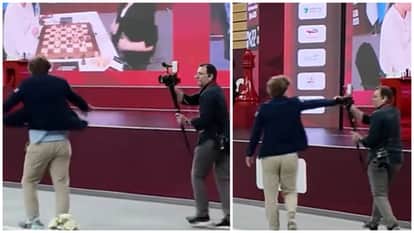 Magnus Carlsen lost his temper and vented his anger on camera video goes viral