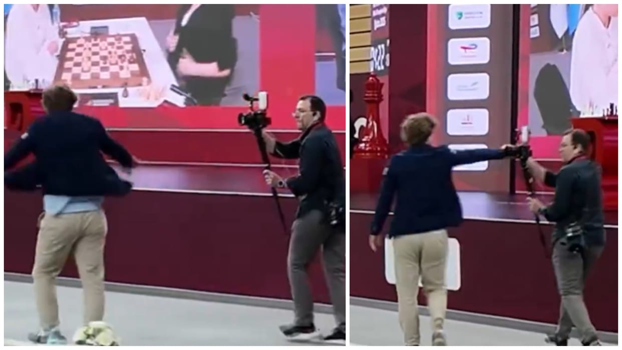 Magnus Carlsen lost his temper and vented his anger on camera video goes viral