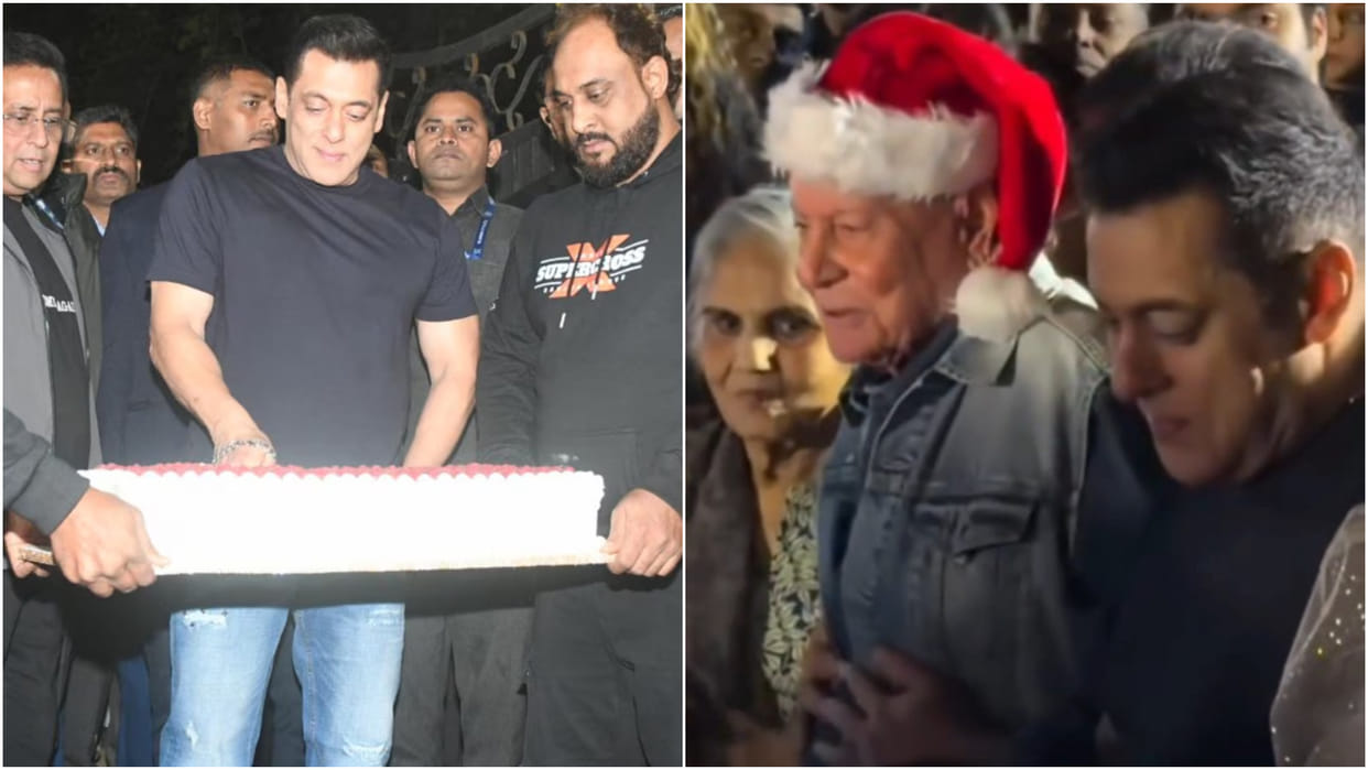 Salman Khan Birthday Celebration Inside Video Out Actor Cutting Cake With His Whole Family