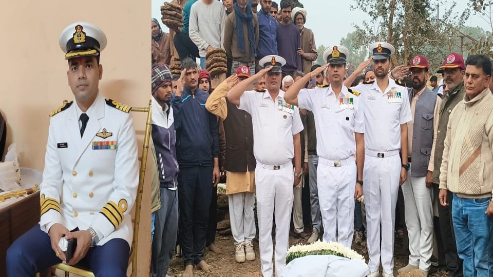 navy soldier from Agra has died on duty