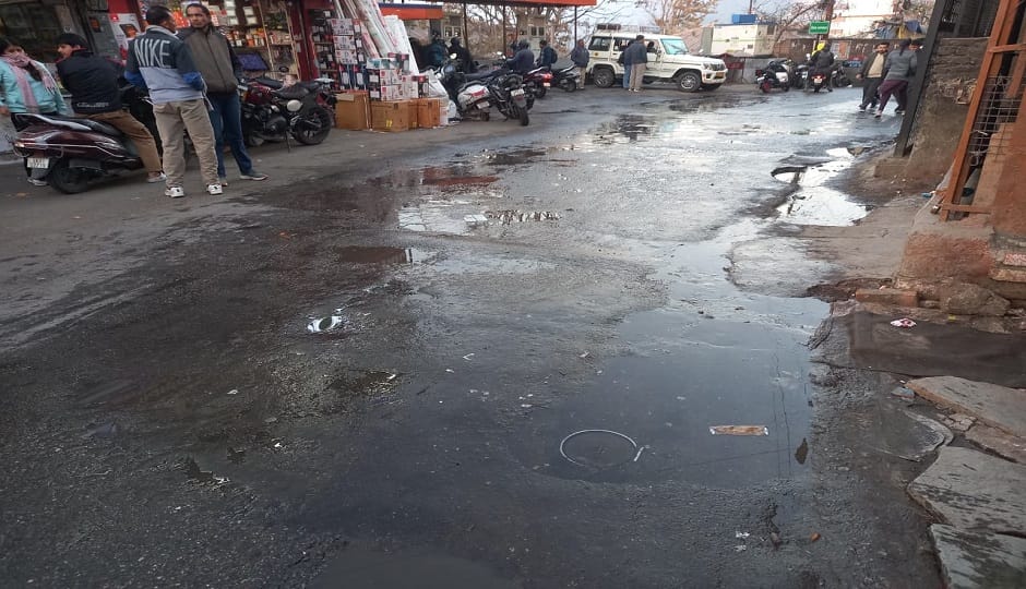 The roads in Almora are in a terrible condition due to continuous leaks in the drinking water pipeline