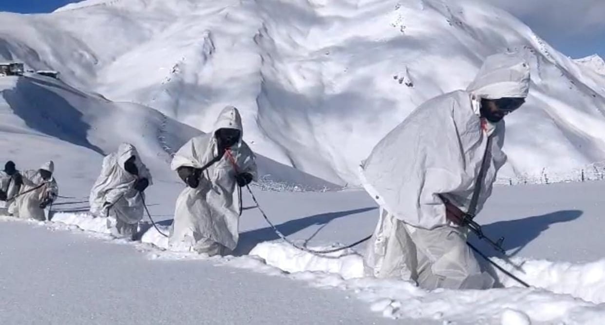 Amidst snow up to three to four feet deep, the morale of the soldiers at the LoC remains high.