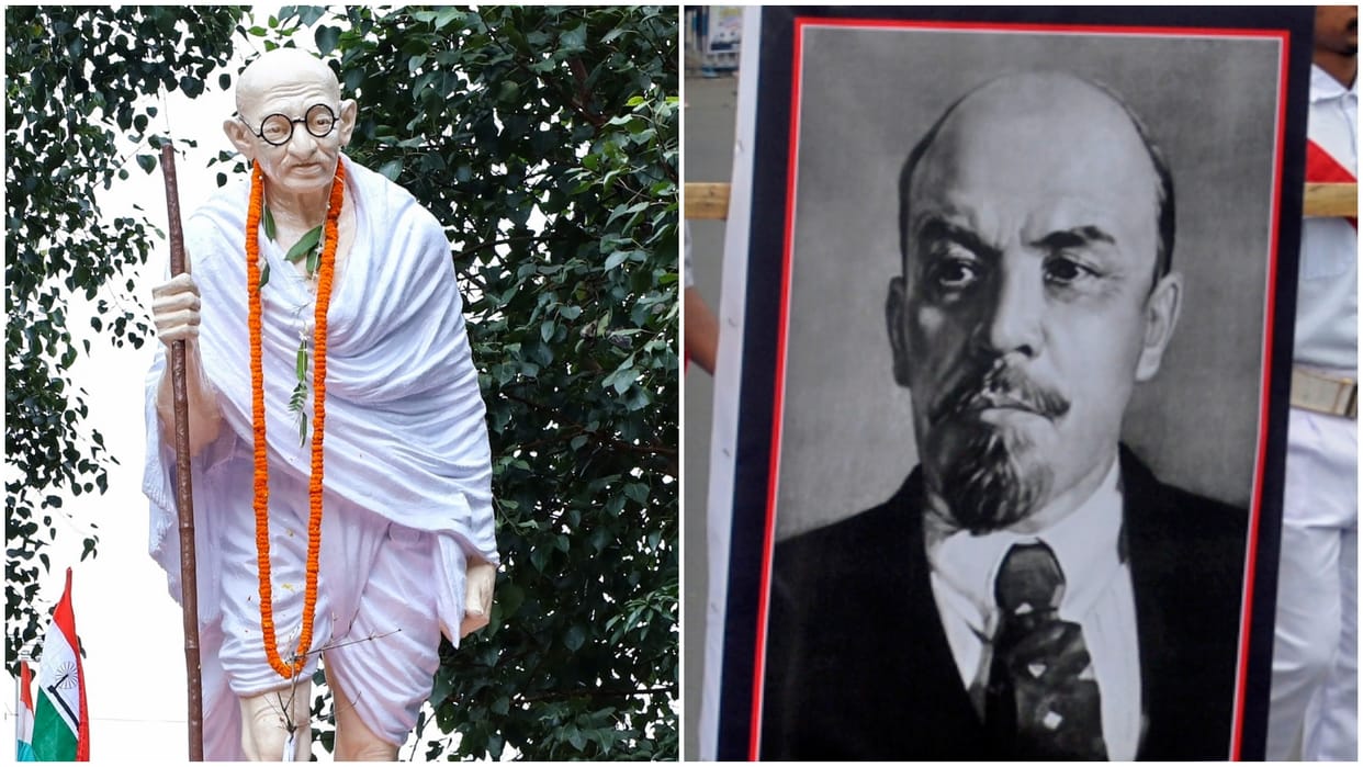 Gandhi vs Lenin: Contemporaries, different paths but both had same purpose