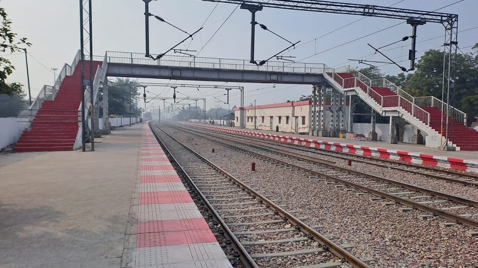Construction of foot overbridge at Mursan station completed