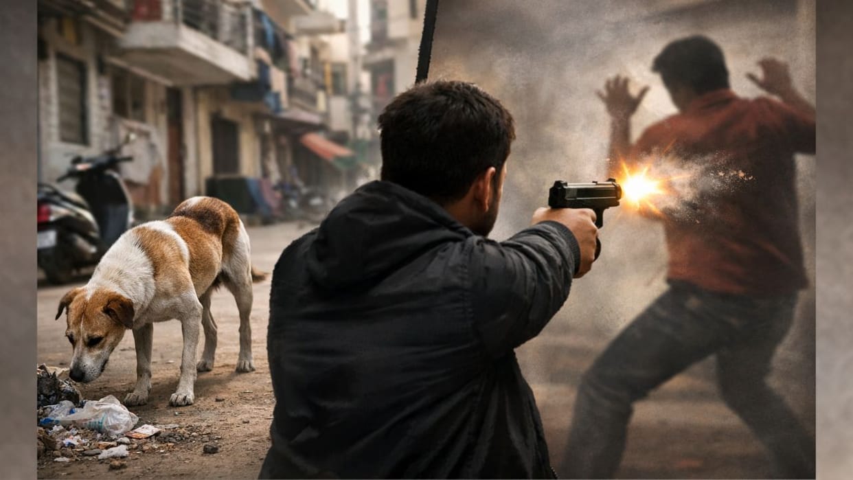 Accused absconding in murder case of youth over dog and car park in delhi