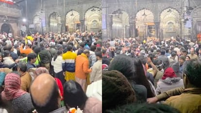 UP: बांकेबिहारी मंदिर में अब बेहद सरलता से होंगे दर्शन, भीड़ नियंत्रण के लिए की गई ये व्यवस्था Railings to be installed soon at Banke Bihari Temple; team from Meerut begins work