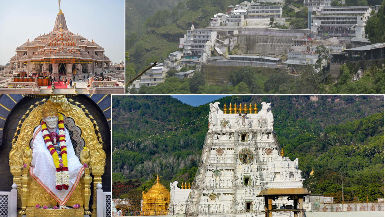 New Year Shirdi Sai Baba temple Vaishno Devi yatra guidelines Ayodhya Ram Mandir darshan Tirupati rules