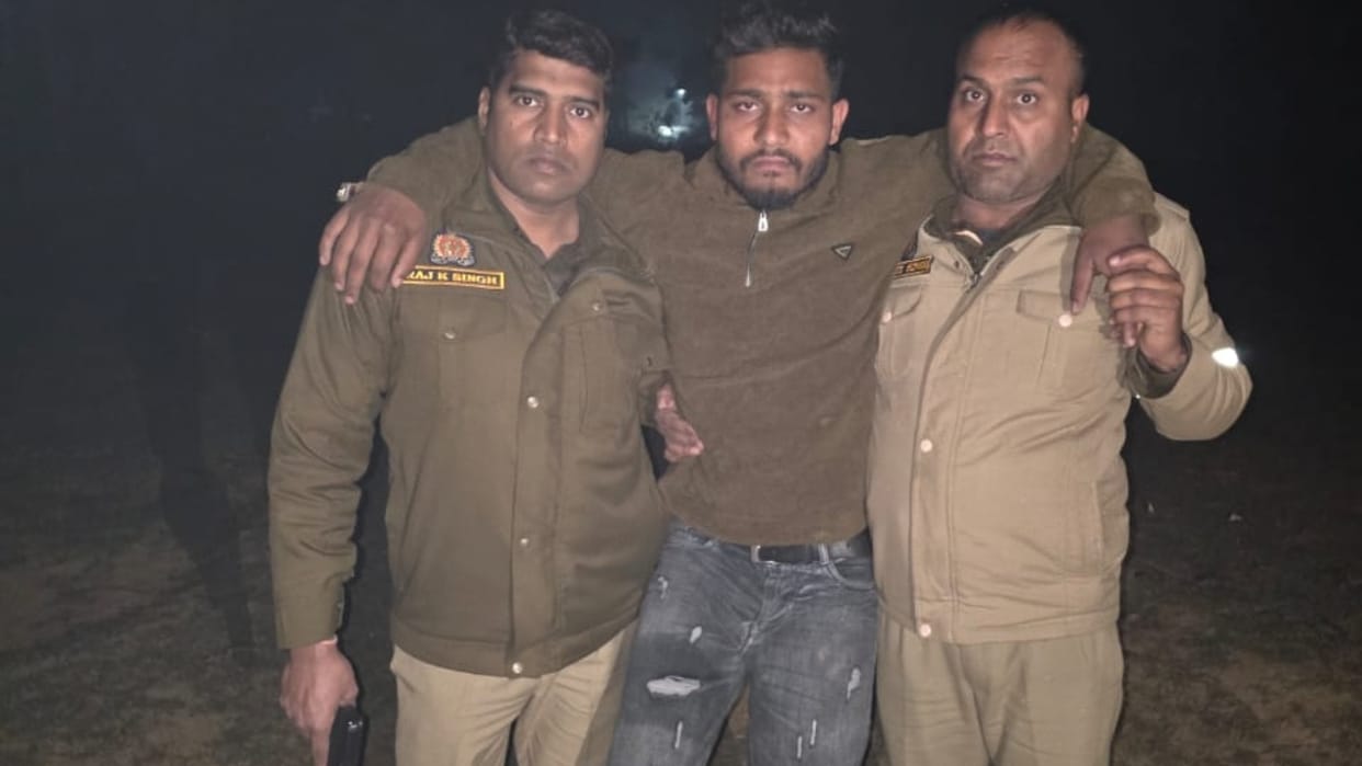 wanted accused in a robbery case arrested in an encounter in Budaun